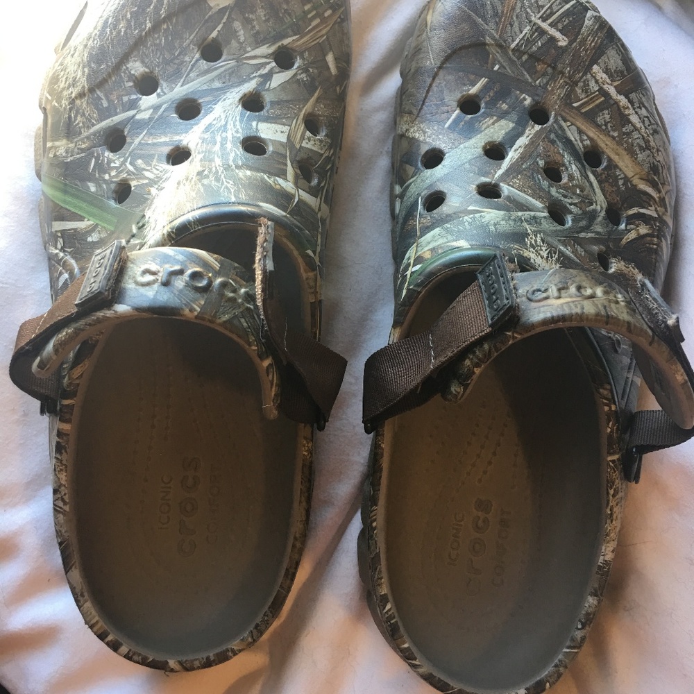 Camo Crocs - Men's Size 9